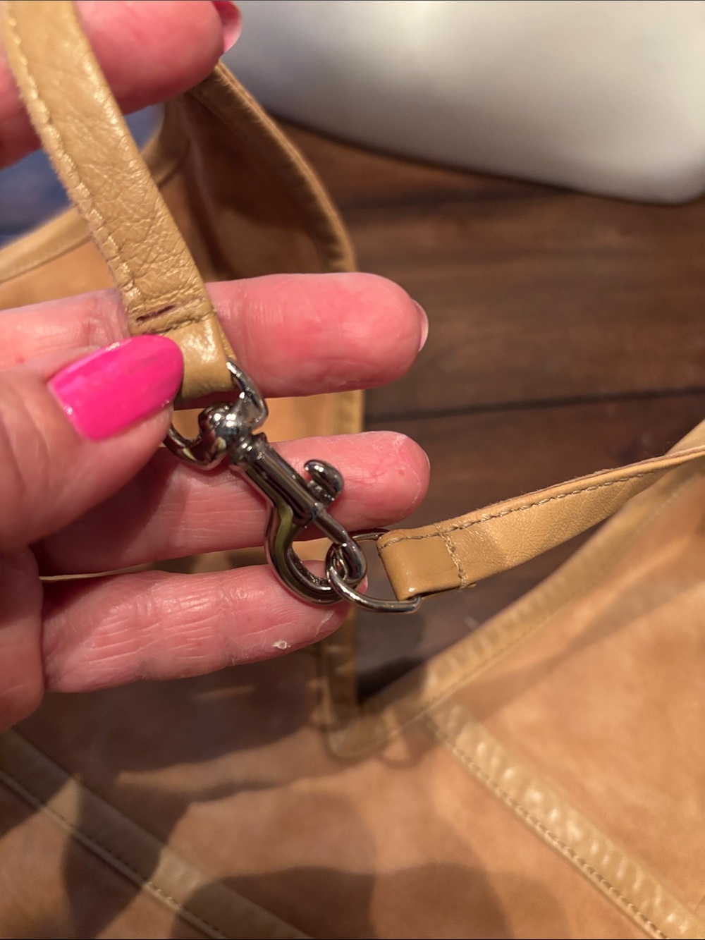 “Rare” Coach Suede Halter Peplum Top - Cognac - Picture 13 of 13